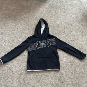 Under Armour Black and White Logo Hoodie